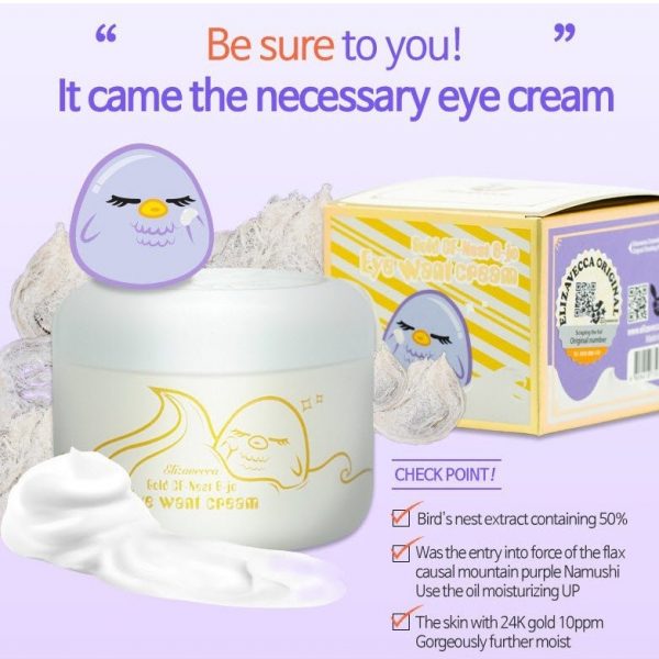 Крем для глаз с экстрактом ласточкиного гнезда Elizavecca Gold Cf-Nest B-Jo Eye Want Cream-1